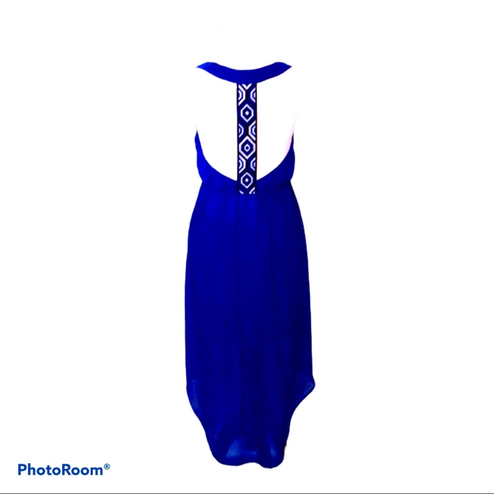 Disco Bright Blue Bow Back Party Cocktail Dress M‎ Stilettos